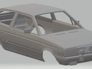 volkswagen gol g1 gt 1986 printable body car Modèles 3D en vedette