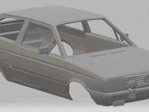 volkswagen gol g1 gt 1986 printable body car 3D Print Model