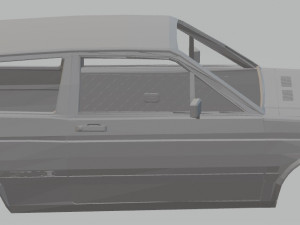 volkswagen gol g1 gt 1986 printable body car Modèles 3D en vedette