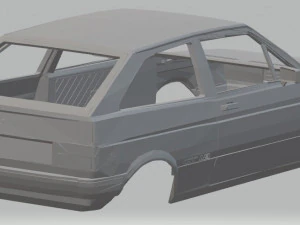 volkswagen gol g1 gt 1986 printable body car 3D Print Model