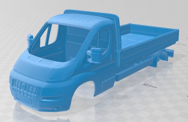 fiat ducato body truck printable Model Cetak 3D .c4d .max .obj .3ds .fbx .stl .blend 