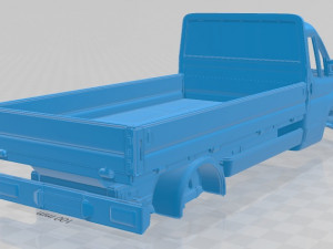 fiat ducato body truck printable Model Cetak 3D