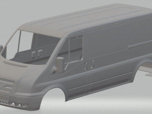 transit printable body van 3D प्रिंट मॉडल