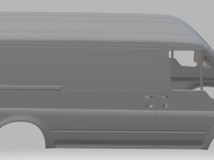 transit printable body van 3D प्रिंट मॉडल