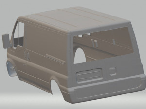 transit printable body van 3D प्रिंट मॉडल