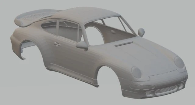 carro porsche 993 turbo para impress&atilde;o Modelo de Impressão 3D .c4d .max .obj .3ds .fbx .stl .blend 