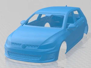 Volkswagen Golf Gti MK7 Carrosserie Imprimable Modèles 3D en vedette