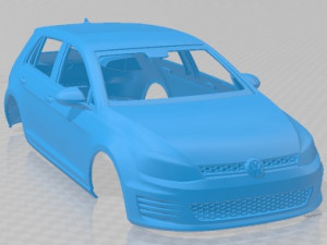 Volkswagen golf Gti MK7 Printable Body Car 3D Принт Модель