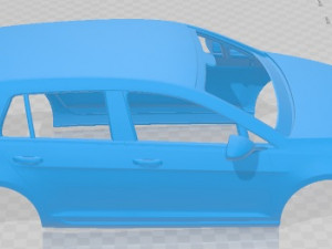 Volkswagen golf Gti MK7 Printable Body Car 3D Принт Модель