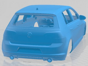 Volkswagen golf Gti MK7 Printable Body Car 3D Принт Модель