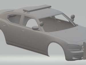 us police car printable body car 3D Print Model