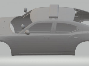 us police car printable body car Modello di stampa 3D