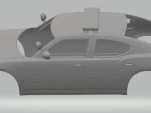 us police car printable body car 3D Print Model