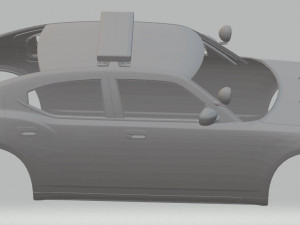 us police car printable body car Modello di stampa 3D