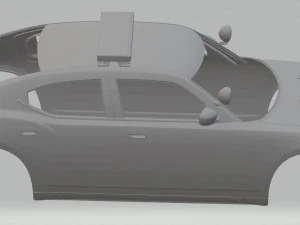 us police car printable body car 3D Print Model