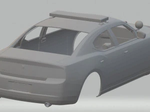 us police car printable body car 3D Print Model