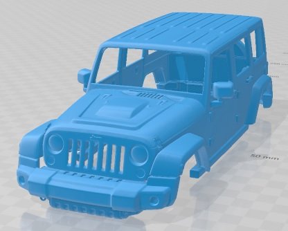Jeep Wrangler Unlimited Rubicon X 2014 Printable Body Car 3D Print Model in  Automotive 3DExport
