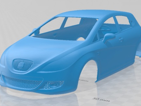 Seat leon 2008 printable body car 3Dプリントモデル