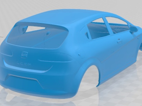 Seat leon 2008 printable body car Modelo de Impressão 3D