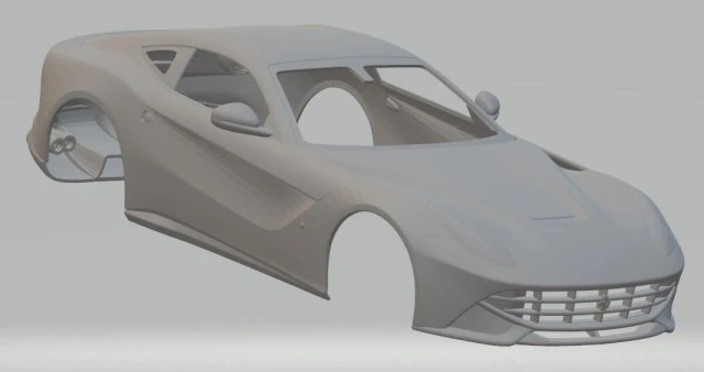 ferrari f12 berlinetta printable body car 3D Print Model .c4d .max .obj .3ds .fbx .stl .blend