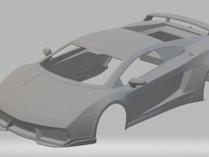 lamborghini gallardo lp560 printable body car 3Dプリントモデル