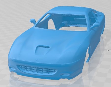 Ferrari 575M Maranello 2002 Printable Body Car 3D 프린트 모델 .c4d .max .obj .3ds .fbx .stl .blend 