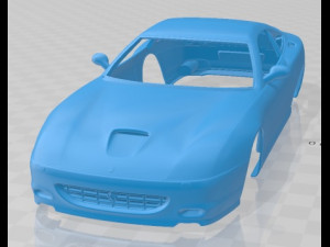 Ferrari 575M Maranello 2002 Printable Body Car Modelo de impresión 3D