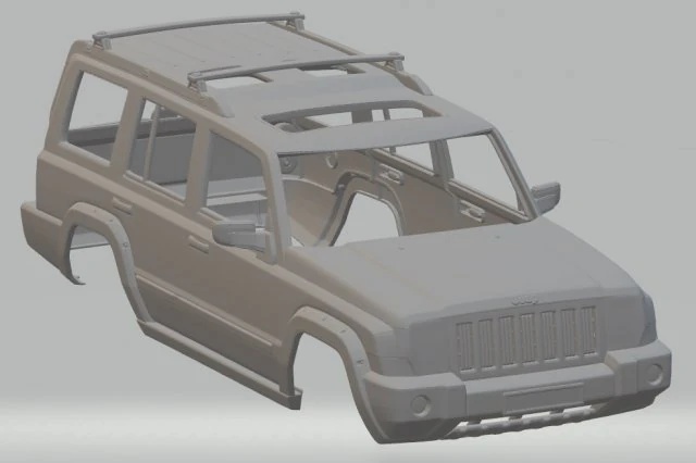 jeep cherokee printable body car 3D Print Model .c4d .max .obj .3ds .fbx .stl .blend 