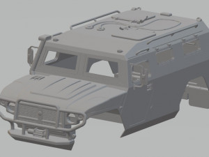 gaz tigr printable body car 3D Baskı Modeli