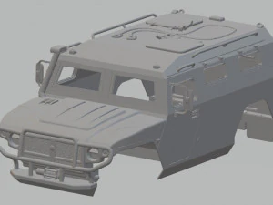 gaz tigr printable body car 3D Print Model