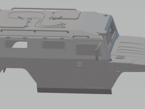 gaz tigr printable body car 3D Baskı Modeli