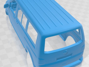 volkswagen transporter t5 caravelle multivan 2011 printable body van 3D-printmodel