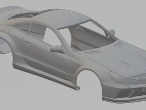 mercedes benz sl black edition printable body car 3D Print Model