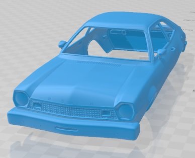 Pinto 1976 printable body car 3D Print Model .c4d .max .obj .3ds .fbx .stl .blend 