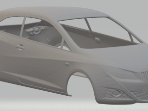 seat ibiza 2008 printable body car Modelo de impresión 3D