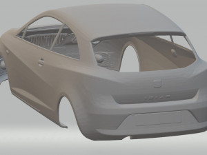 seat ibiza 2008 printable body car 3D Print Model