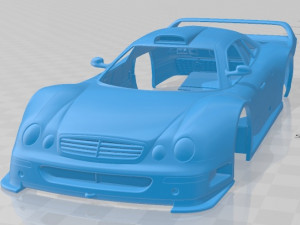 mercedes benz clk gtr amg 1999 printable body car Modelo de impresión 3D