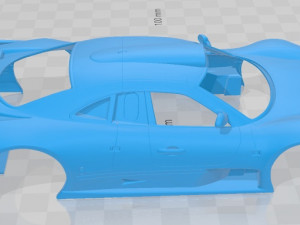 mercedes benz clk gtr amg 1999 printable body car 3D Print Model