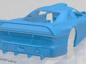 mercedes benz clk gtr amg 1999 printable body car 3D Print Model