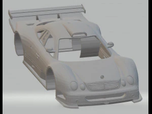 mercedes benz clk gtr amg 1999 printable body car 3D Print Model