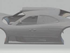 mercedes benz clk gtr amg 1999 printable body car 3D Print Model