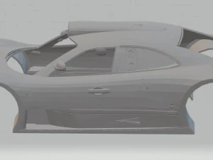 mercedes benz clk gtr amg 1999 printable body car 3D Print Model