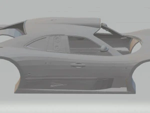 mercedes benz clk gtr amg 1999 printable body car 3D Print Model
