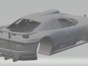 mercedes benz clk gtr amg 1999 printable body car 3D Print Model