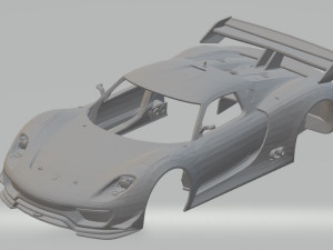 porsche 918 rsr printable body car 3D Print Model