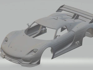 porsche 918 rsr printable body car 3D Print Model