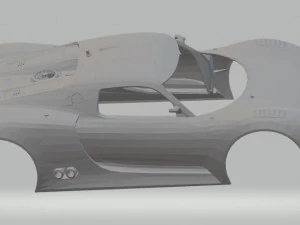 porsche 918 rsr printable body car 3D Print Model