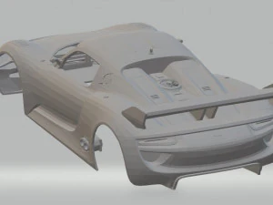 porsche 918 rsr printable body car 3D Print Model