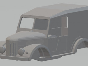 gaz 69 printable body truck Modèles 3D en vedette
