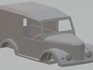 gaz 69 printable body truck 3D 打印模型